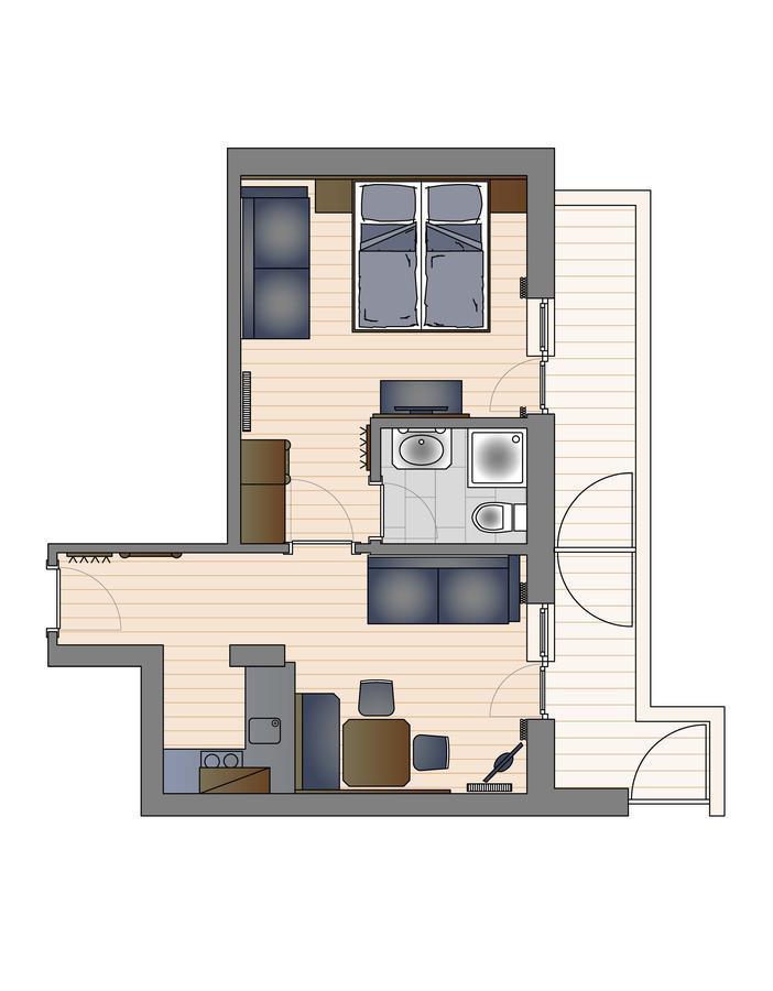 Appartement met Balkon